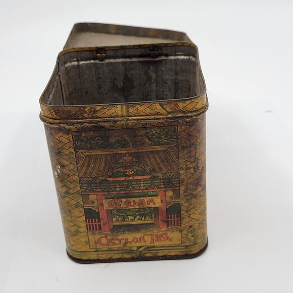 Vintage Choisa Ceylon Tea S.S. Pierce Co. Tin Boston. - Picture 5 of 12